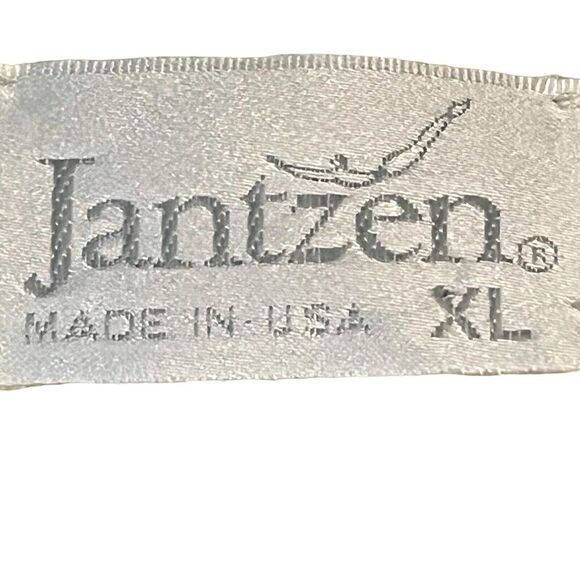 Jantzen Vintage Pointelle Cottagecore Scalloped V-Neck Long Sleeve Sweater XL - Picture 16 of 16